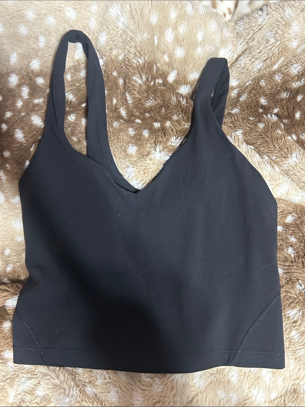 lululemon athletica Black V-Neck Sports Bralette